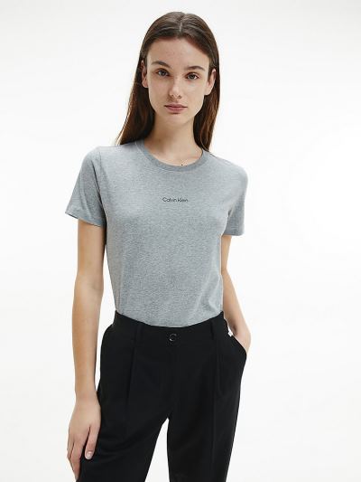 Calvin Klein Ruhák HU001903 | Calvin Klein Organic Cotton Női Póló Szürke